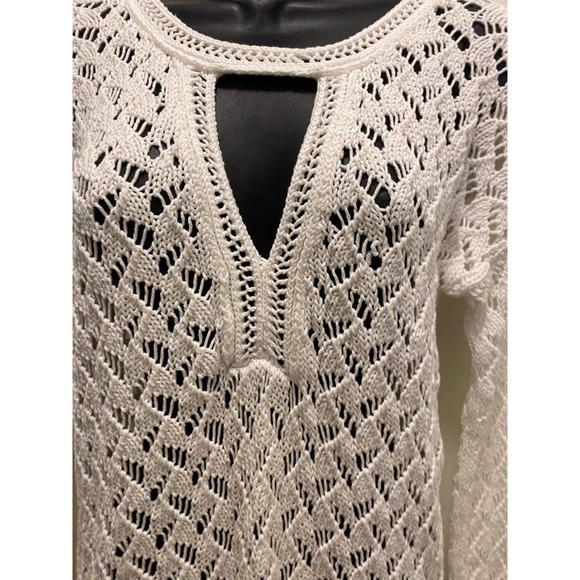 Diane von Furstenberg white cotton sweater M - Picture 2 of 4